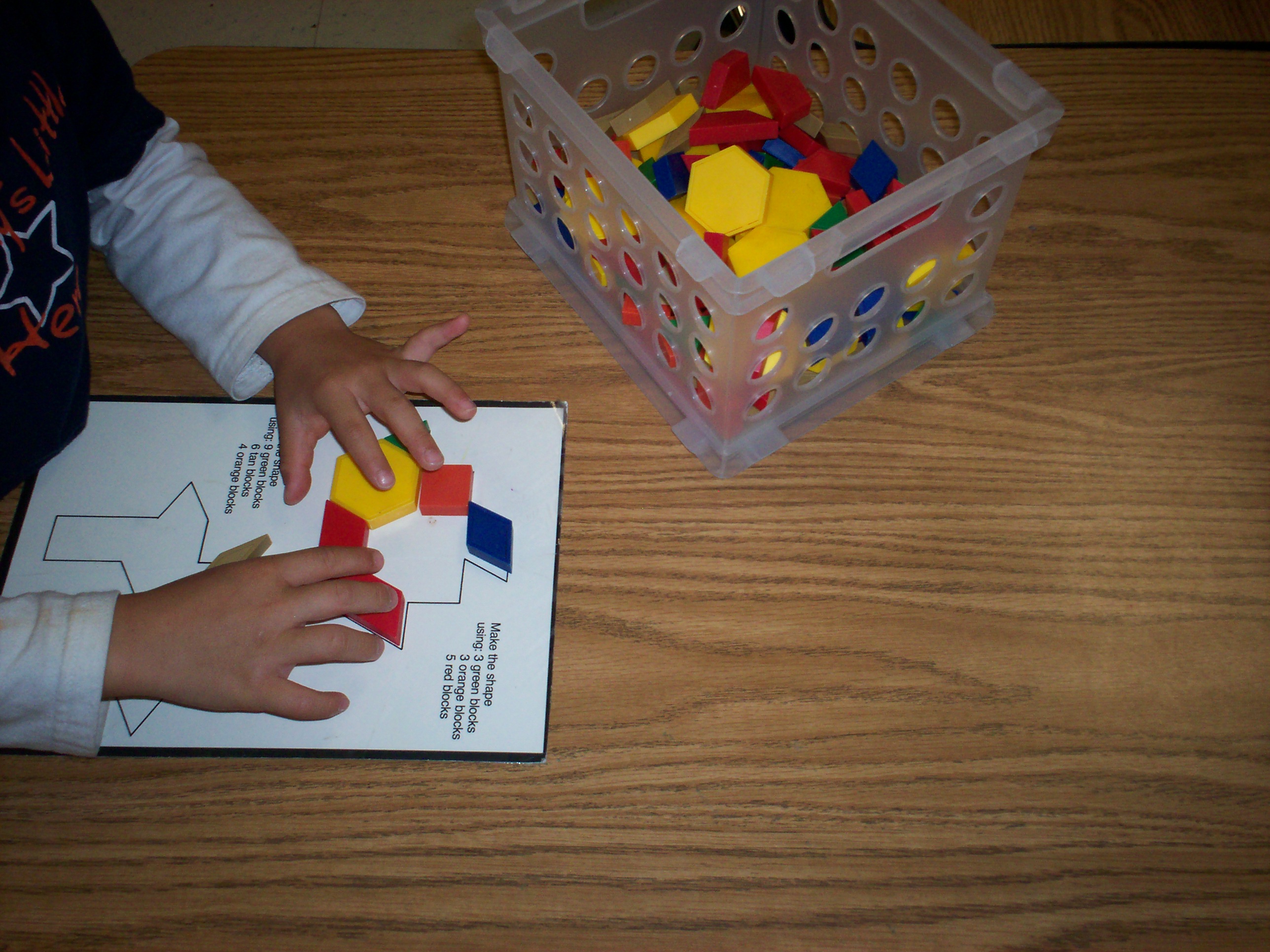using pattern blocks